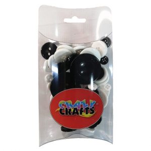 Assorted Large Black & White Buttons