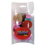 Assorted Large Round Autumn Browns Buttons