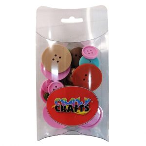 Assorted Large Round Autumn Browns Buttons