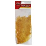 Large Gold Feathers 5 Piece