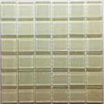 White Glitter Mosaic Tiles (Sheet Size 15x15cm)