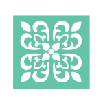 Green Moroccan Tile No 9 Stencil Design 11x11 cm