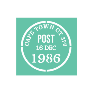 Cape Town 1986 Stencil 11x11cm