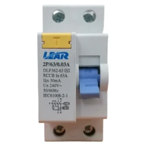Lear Earth Leakage Circuit Breaker 63A 2P DIN Single-Phase_10354_2