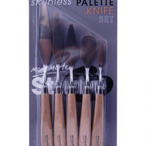 Mont Marte Stainless Steel Palette Knife Set 5pc
