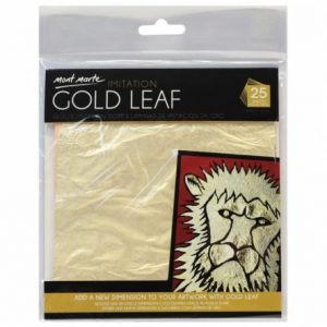 Mont Marte Imitation Gold Leaf 25 Sheets