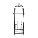 Dark Brown Toilet Roll Holder Stand 21x60cm