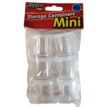 Mini Plastic Storage Containers 20g 6pc