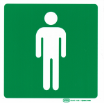 Men Toilet Safety Sign 19cm x 19cm