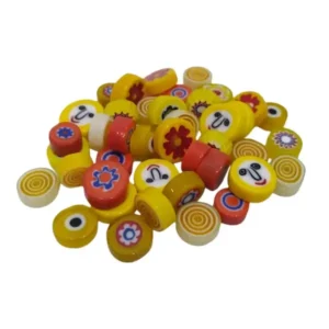 Millefiori Mosaic Glass | Yellow and Orange Mix, 250g