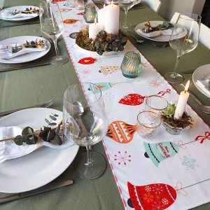 Christmas Bells Table Runner 172x37cm