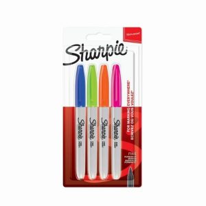 Sharpie Assorted Fine Permanent Markers 4 Piece