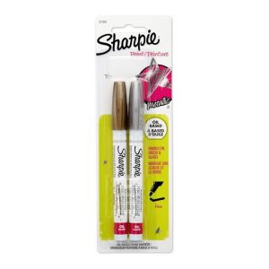 Sharpie Gold & Silver Fine Oil Based Paint Markers