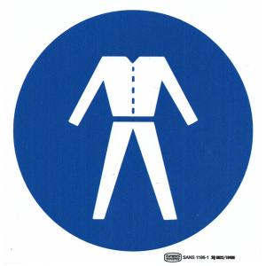 Overall Safety Sign 19cm x 19cm