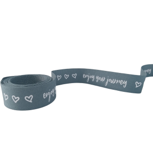 Enjoy Your Journey Blue Ribbon 2m x 20mm