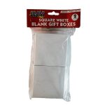 Square White Gift Boxes 8.5x8.5cm 2 Piece