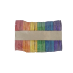 Coloured Wooden Ice Cream Spoons 50pc