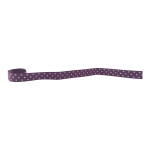 White Polka Dots On Purple Ribbon (2mx20mm)