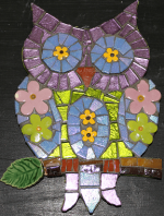 Purple Petite Owl Mosaic Kit