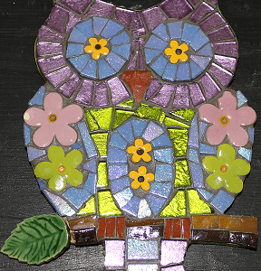 Purple Petite Owl Mosaic Kit