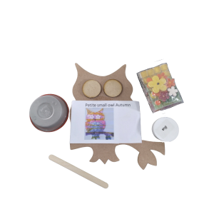 Orange Petite Owl Mosaic Kit
