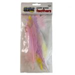 Pastel Goose Feathers 5 Piece