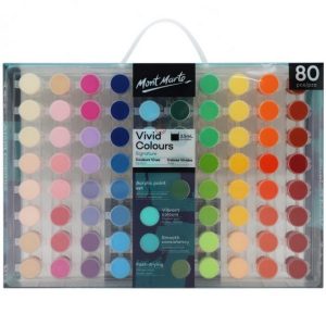Mont Marte Signature Vivid Colours Acrylic Paint Set 80 x 3.5ml