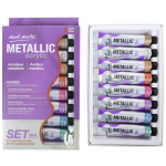 Mont Marte Metallic Acrylic Paint Set 8pcx18ml