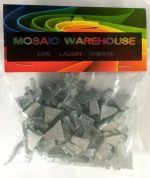 Silver Glitter Mosaic Pre Nip Crystal Glass