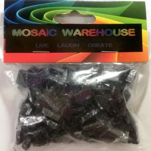 Dark Purple Glitter Mosaic Pre Nip Crystal Glass