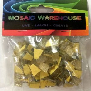 Off-White Glitter Mosaic Pre Nip Crystal Glass