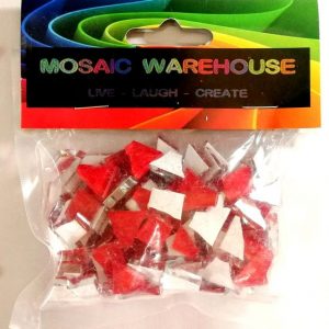 Cherry Red Mosaic Pre Nip Crystal Glass