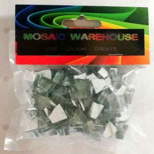 Dove Grey Mosaic Pre Nip Crystal Glass