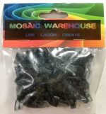 Black Glitter Mosaic Pre Nip Crystal Glass