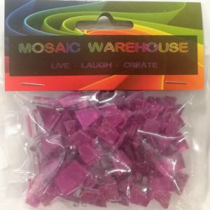 Shocking Pink Mosaic Pre Nip Crystal Glass