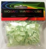 White Glitter Mosaic Pre Nip Crystal Glass