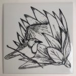 Printed Protea Large Tile Mosaic Inserts