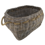 Thick Rattan Wash Basket with Rope (66cm x 45cm)