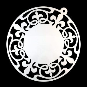 Fleur Border Round Stencil 500mm