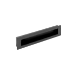Matt Black Handle Postbox 14cm
