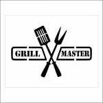 Grill Master Stencil 10x13cm