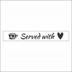 Served With Love Stencil 340x50mm