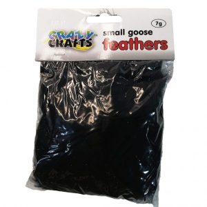 Small Black Goose Feathers 7g