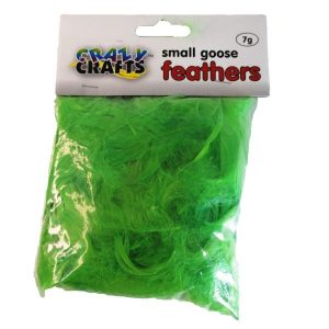 Small Green Goose Feathers 7g