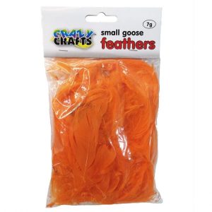 Small Orange Goose Feathers 7g