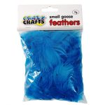 Small Turquoise Goose Feathers 7g
