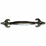 Pewter Fleur De Lis Handle 220mm
