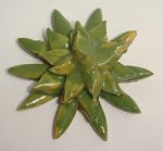 Dark Green Succulent Large Mosaic Inserts