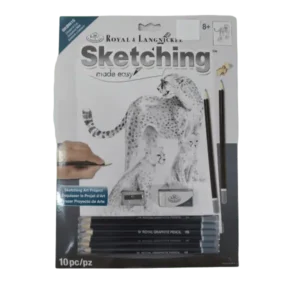 Sketching Made Easy A4 | Cheetah & Cub 10pc