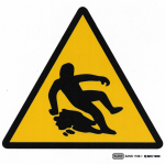 Slippery Walking Surface Safety Sign 19x19cm